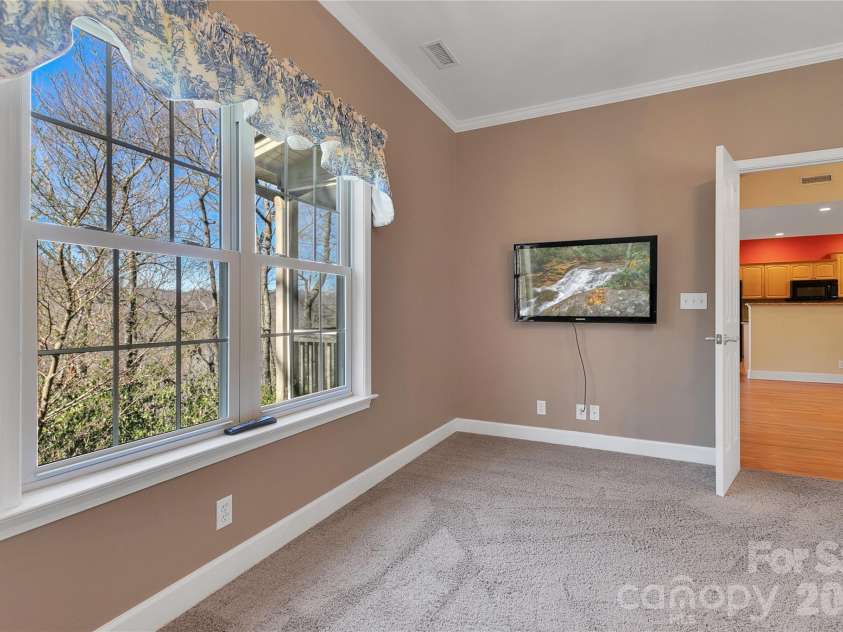 63 Wanei Court, Brevard, NC 28712.  MLS# CAR4359510, YatesRealty ID 11607. Continued Winter Views.