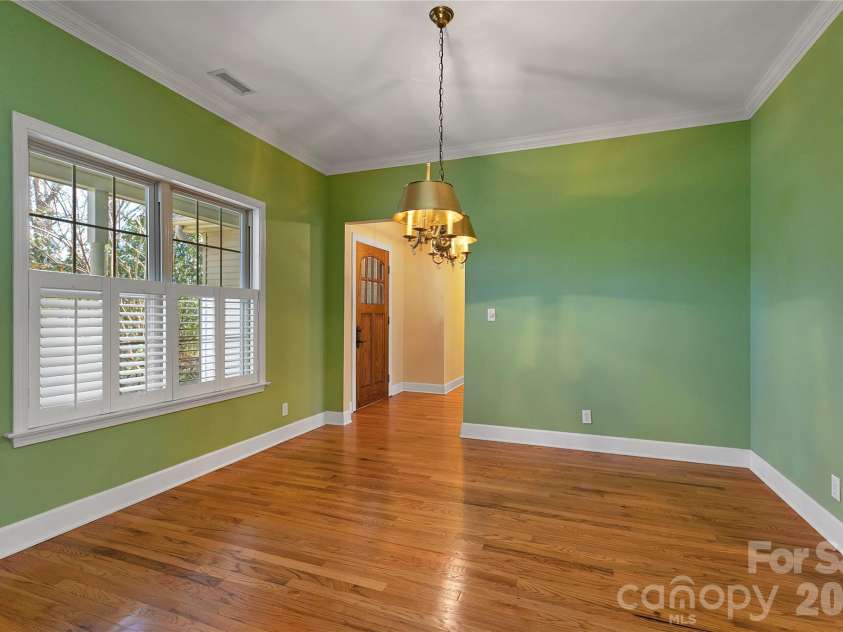 63 Wanei Court, Brevard, NC 28712.  MLS# CAR4359510, YatesRealty ID 11607. Dining Room off the Foyer