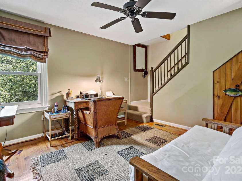 1795 Mckenzie Way, Old Fort, NC 28762.  MLS# CAR4256419, YatesRealty ID 11609. Currently being used as an office but could be a guest room.