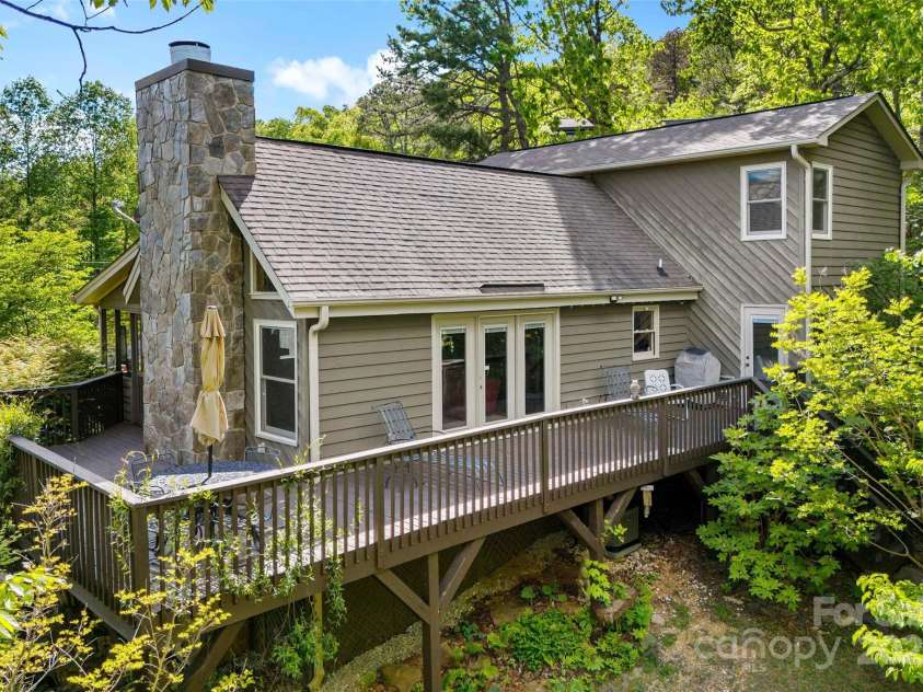 1795 Mckenzie Way, Old Fort, NC 28762.  MLS# CAR4256419, YatesRealty ID 11609. Wrap around deck.