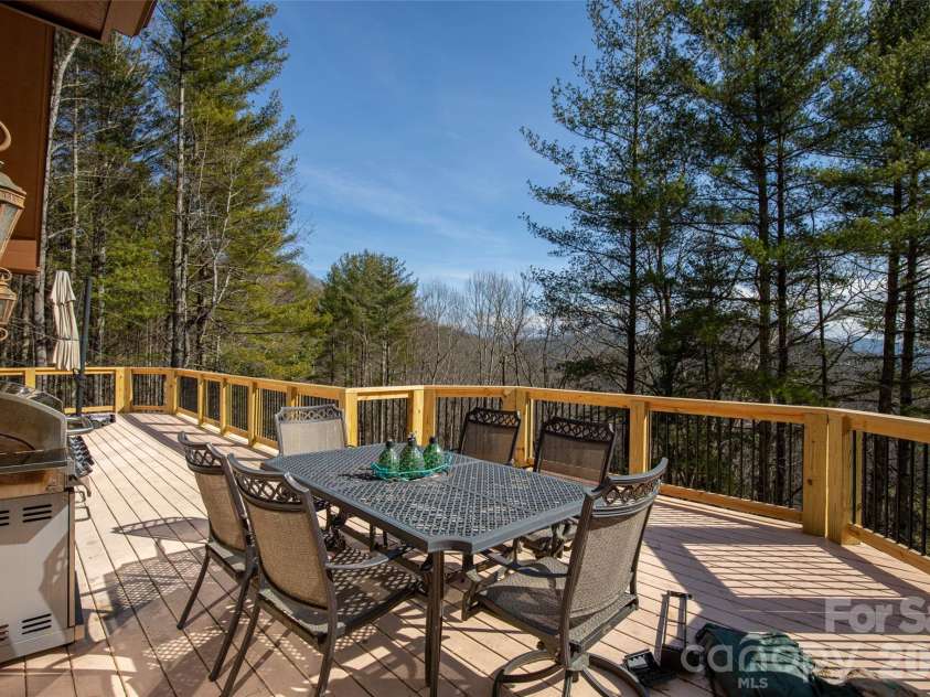 446 Windridge Drive, Sugar Grove, NC 28679.  MLS# CAR4360975, YatesRealty ID 11618. Nice view from upper deck !