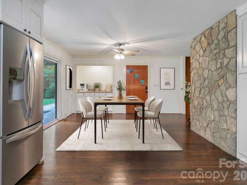 100 Ashton Lane, Brevard, NC 28712.  MLS# CAR4411812, YatesRealty ID 11621. Kitchen to Dining