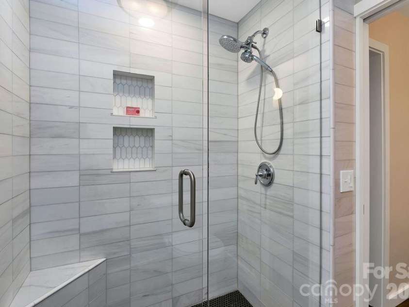 100 Ashton Lane, Brevard, NC 28712.  MLS# CAR4411812, YatesRealty ID 11621. Wonderful Tile Shower