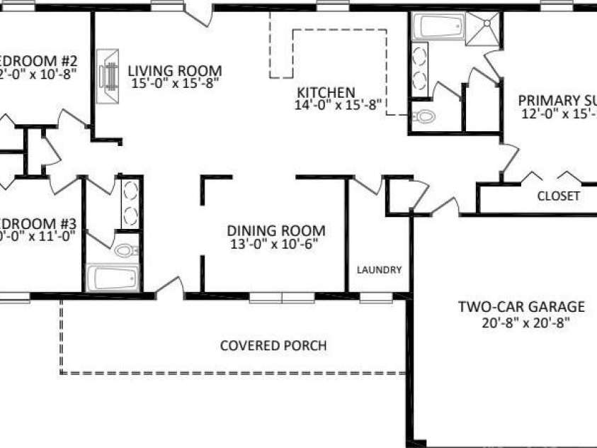 4363 Dusty Ridge Court, Denver, NC 28037.  MLS# CAR4361524, YatesRealty ID 11625. Floor Plan