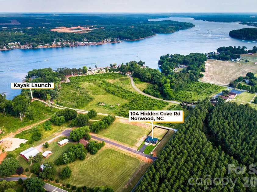 104 Hidden Cove Road, Norwood, NC 28128.  MLS# CAR4352479, YatesRealty ID 11637. 