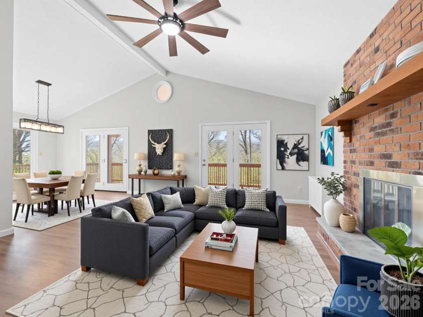 331 River Ridge Drive, Burnsville, NC 28714.  MLS# CAR4346818, YatesRealty ID 11641. Virtually Staged Photograph