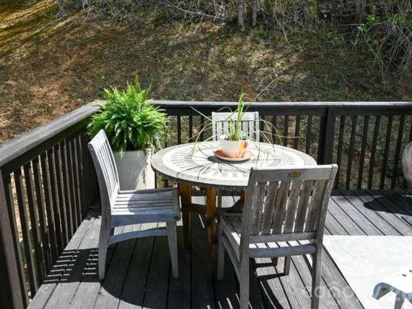 2 Ruffed Grouse Drive, Weaverville, NC 28787.  MLS# CAR4330226, YatesRealty ID 11659. Dining outside