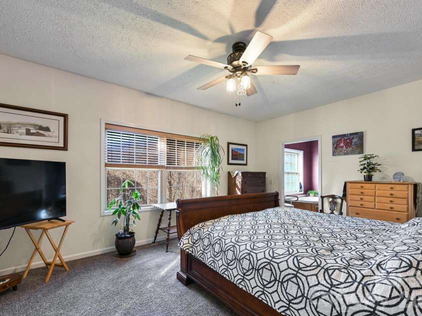 2 Ruffed Grouse Drive, Weaverville, NC 28787.  MLS# CAR4330226, YatesRealty ID 11659. Primary bedroom