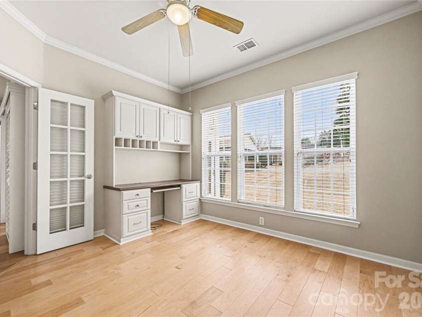 57106 Nightingale Way, Indian Land, SC 29707.  MLS# CAR4349782, YatesRealty ID 11662. Office with built-in desk could serve as den, craft room, or whatever suits your personal needs!