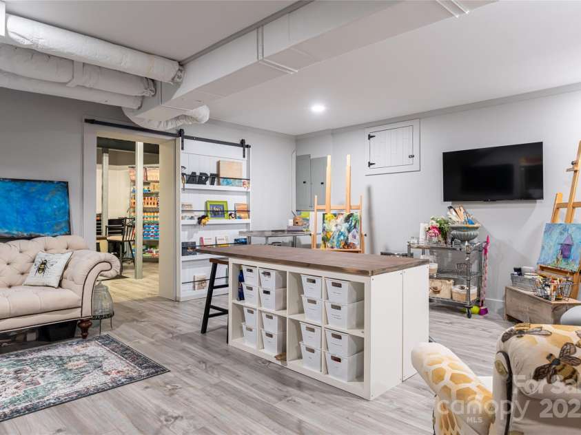 300 Springhill Drive, Rutherfordton, NC 28139.  MLS# CAR4152594, YatesRealty ID 1167. Flex room used as art studio