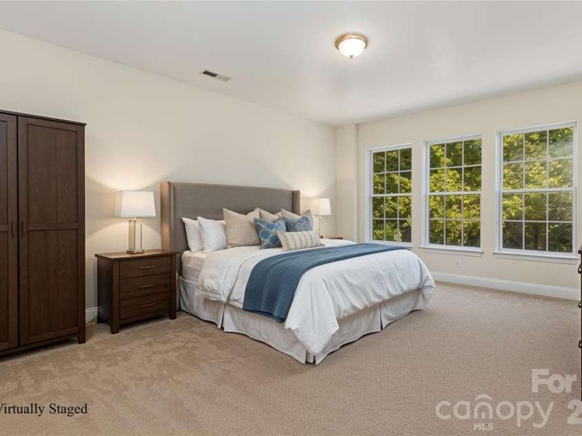 57142 Nightingale Way, Indian Land, SC 29707.  MLS# CAR4302277, YatesRealty ID 11691. Virtually Staged Basement Bedroom