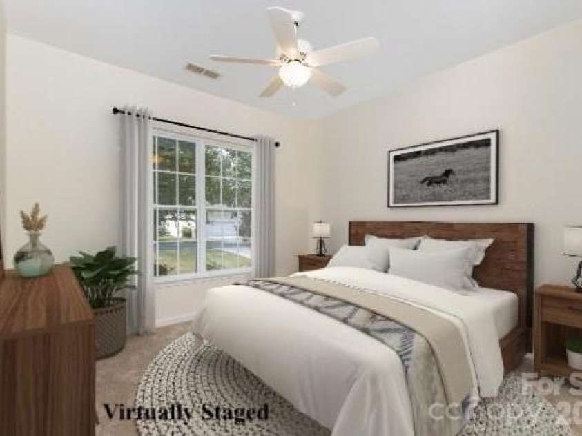 57142 Nightingale Way, Indian Land, SC 29707.  MLS# CAR4302277, YatesRealty ID 11691. Virtually Staged Front Bedroom