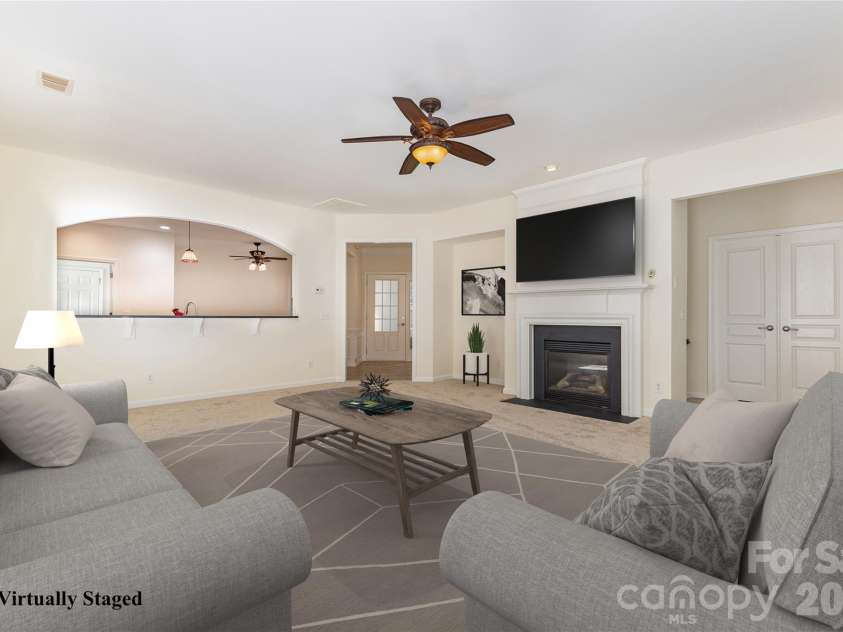 57142 Nightingale Way, Indian Land, SC 29707.  MLS# CAR4302277, YatesRealty ID 11691. Virtually Staged Great Room