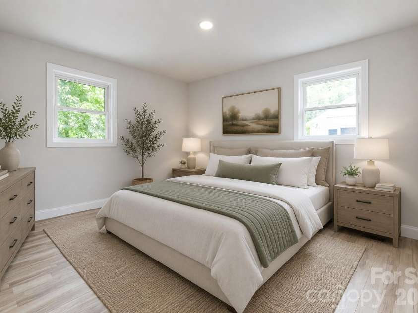 258 New Leicester Highway, Asheville, NC 28806.  MLS# CAR4381692, YatesRealty ID 11696. Virtually Staged Main Room