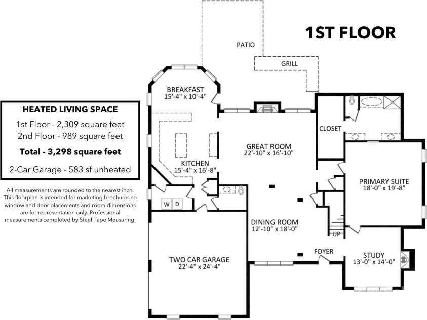 252 Bay Shore Loop, Mooresville, NC 28117.  MLS# CAR4218502, YatesRealty ID 11700. First Floor Plans