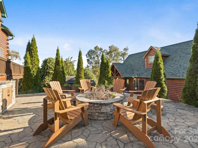 138 Silver Tree Lane, Lake Lure, NC 28746.  MLS# CAR4197152, YatesRealty ID 1173. Firepit