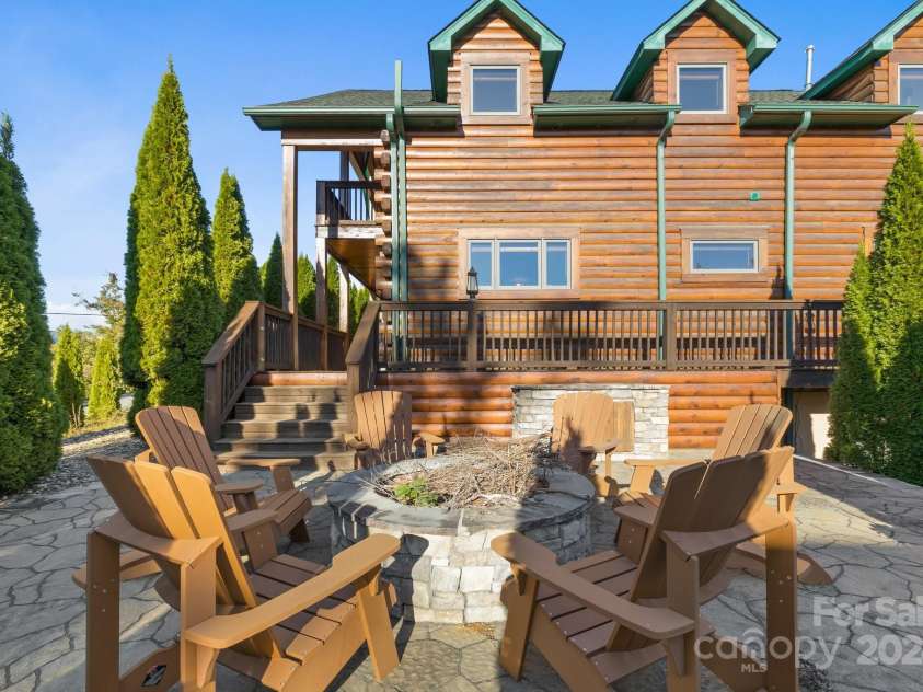 138 Silver Tree Lane, Lake Lure, NC 28746.  MLS# CAR4197152, YatesRealty ID 1173. Firepit