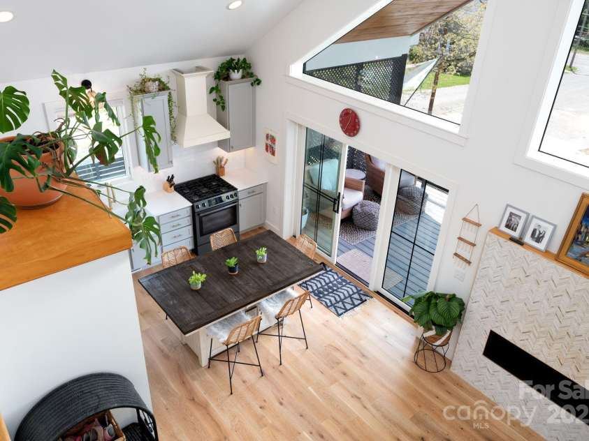 103 Pennsylvania Avenue, Asheville, NC 28806.  MLS# CAR4249512, YatesRealty ID 11734. Dining Room View From Loft