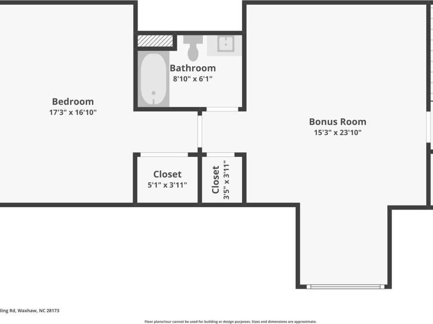2342 Wesley Landing Road, Waxhaw, NC 28173.  MLS# CAR4238827, YatesRealty ID 11736. Second Floor