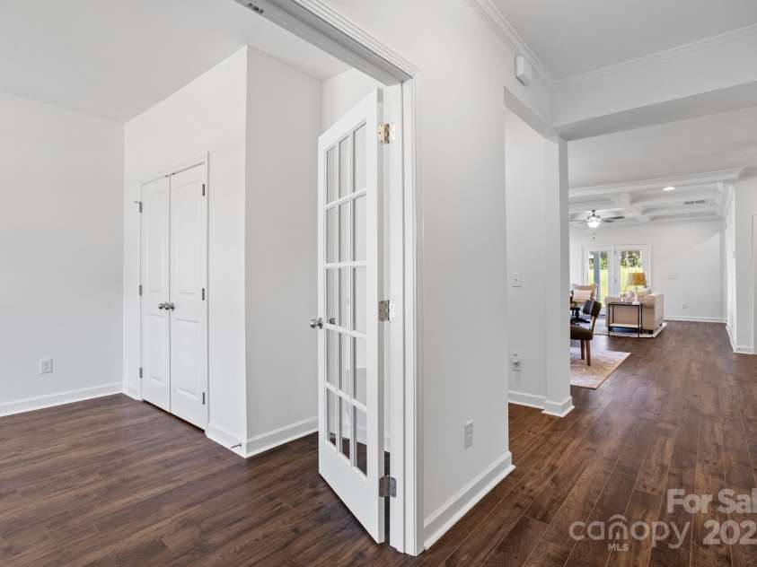 301 Beeson Court, Clemmons, NC 27012.  MLS# CAR4254777, YatesRealty ID 11740. Study/Bedroom from Foyer
