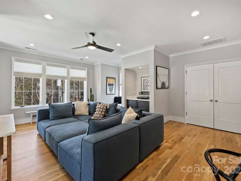 2509 Montrose Court, Charlotte, NC 28207.  MLS# CAR4228523, YatesRealty ID 11741. Media Room with Built-in Beverage Fridge