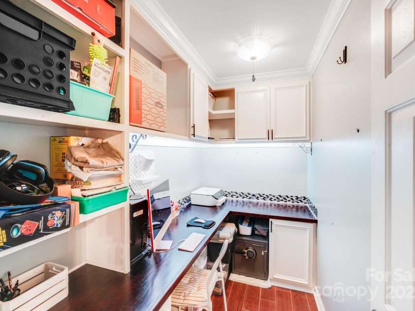 6910 Birdsong Lane, Waxhaw, NC 28173.  MLS# CAR4253788, YatesRealty ID 11745. Media closet located off family room / sitting / office