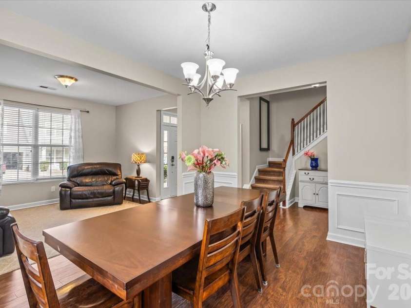 17211 Caldwell Track Drive, Huntersville, NC 28078.  MLS# CAR4357369, YatesRealty ID 11755. Dining room