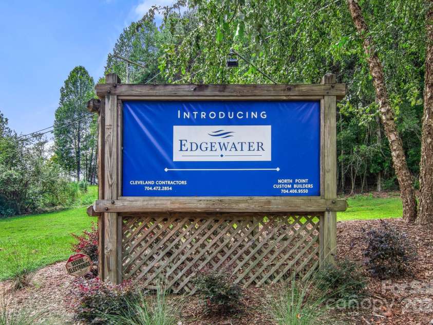 121 Arboretum Way, Shelby, NC 28152.  MLS# CAR4133112, YatesRealty ID 11777. Edgewater Community Temporary Sign