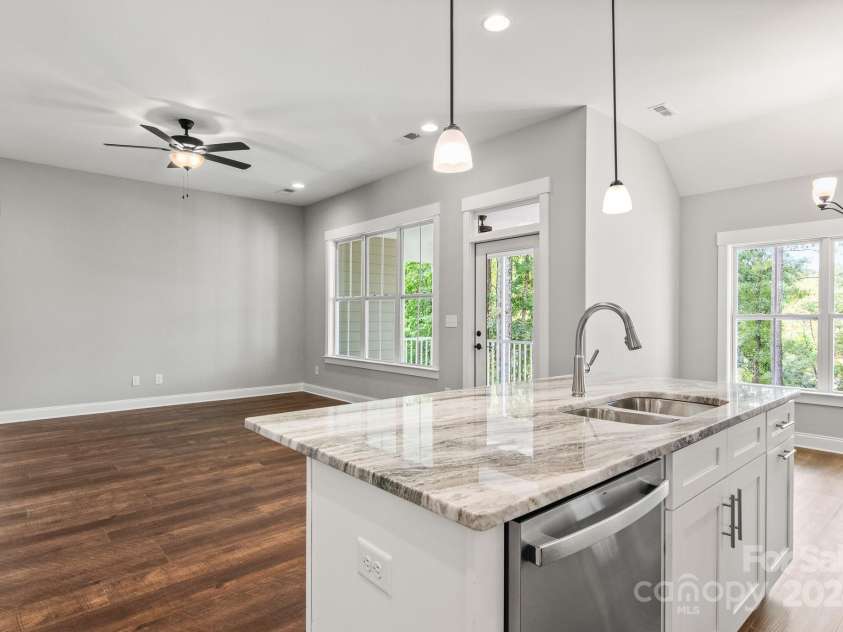 121 Arboretum Way, Shelby, NC 28152.  MLS# CAR4133112, YatesRealty ID 11777. Kitchen island with gorgeous countertops, dishwasher...