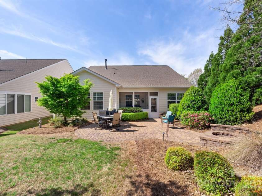 4001 Perth Road, Fort Mill, SC 29707.  MLS# CAR4231148, YatesRealty ID 11781. Pavers and Firepit