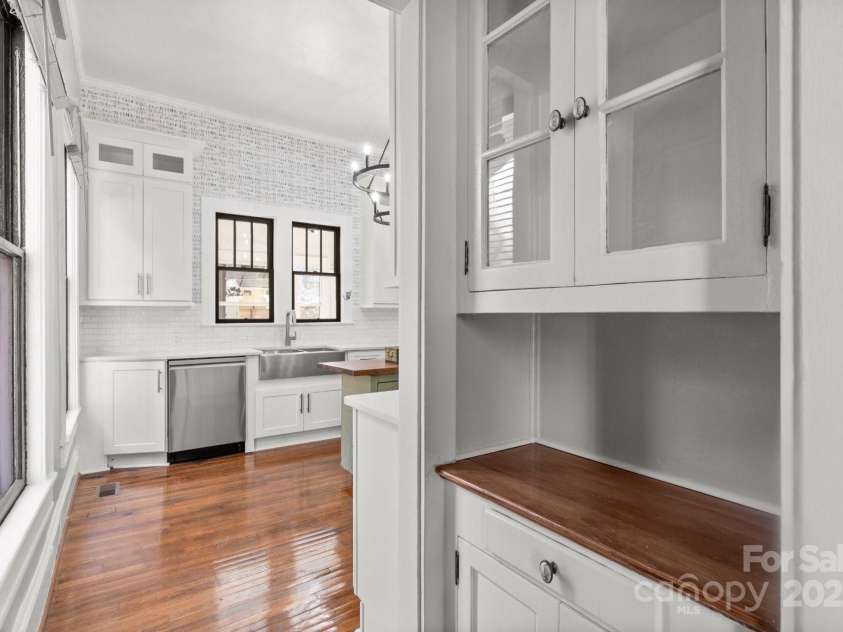 85 Grove Avenue, Concord, NC 28025.  MLS# CAR4224085, YatesRealty ID 11785. View From Dining Room through entry into Kitchen