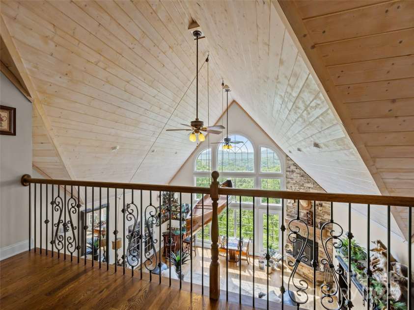 410 Lamp Post Drive, Zirconia, NC 28790.  MLS# CAR4253255, YatesRealty ID 11787. Open over living room