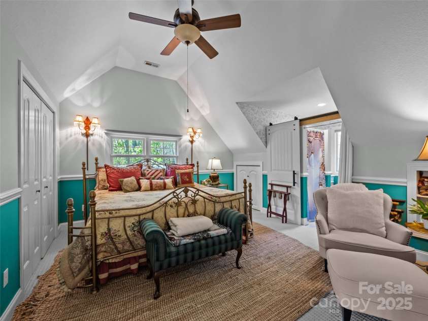 410 Lamp Post Drive, Zirconia, NC 28790.  MLS# CAR4253255, YatesRealty ID 11787. Upstairs bedroom