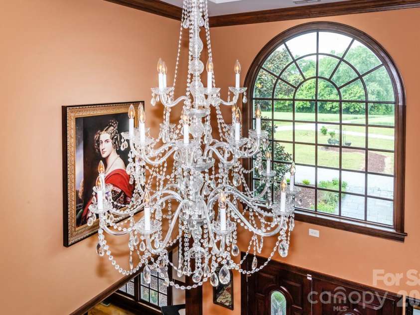 1720 Mills Harris Road, Wingate, NC 28174.  MLS# CAR4366223, YatesRealty ID 11793. Chandelier