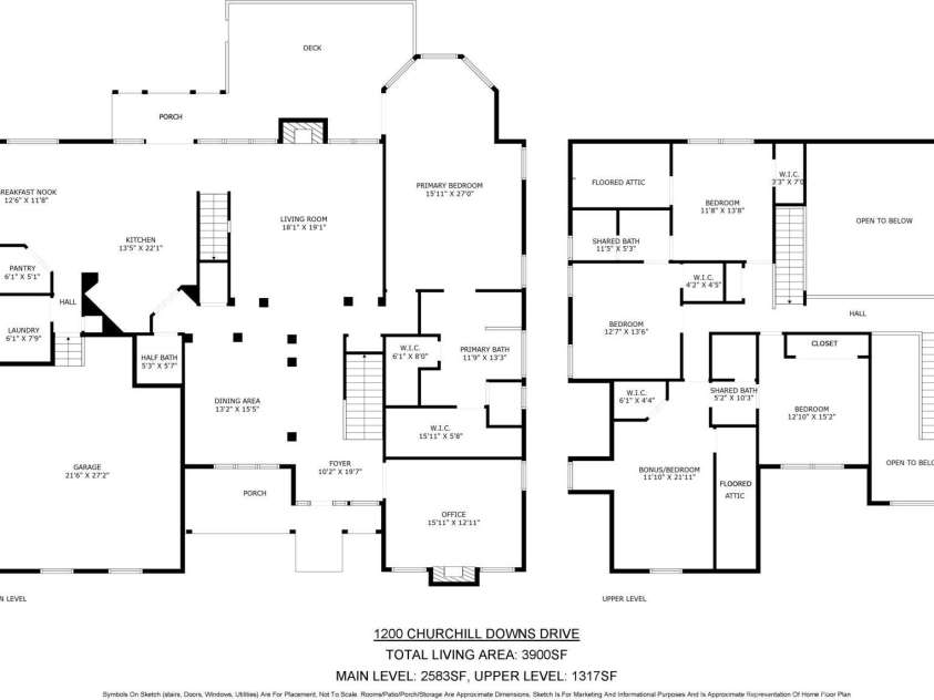 1200 Churchill Downs Drive, Waxhaw, NC 28173.  MLS# CAR4250456, YatesRealty ID 11794. Floor plan