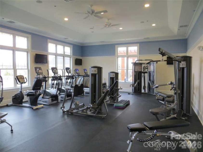 12817 Mayes Road, Huntersville, NC 28078.  MLS# CAR4189363, YatesRealty ID 11800. Fitness Center, another fitness center coming in the new clubhouse.