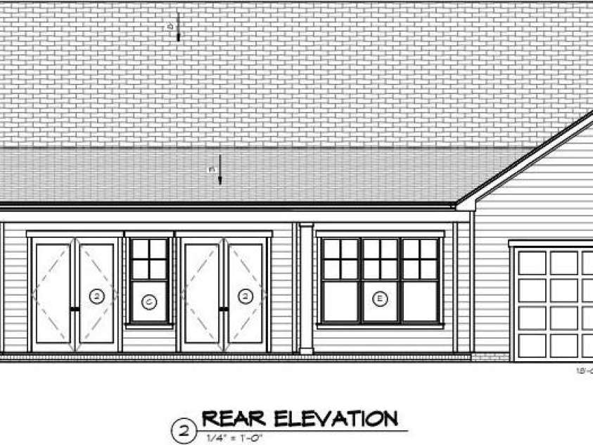 12817 Mayes Road, Huntersville, NC 28078.  MLS# CAR4189363, YatesRealty ID 11800. Rear elevation simila- for representational purposes only