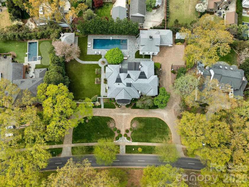 1930 Queens Road, Charlotte, NC 28207.  MLS# CAR4367656, YatesRealty ID 11811. Aerial View