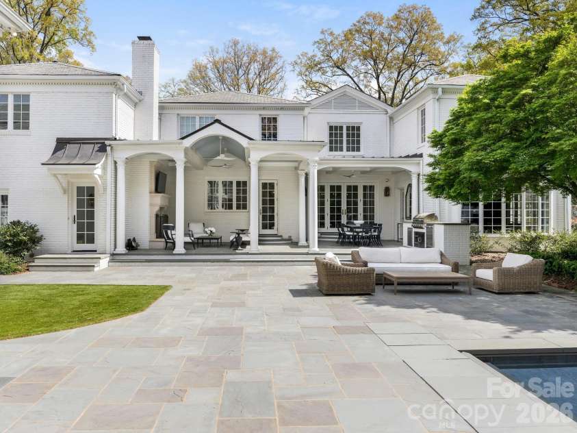 1930 Queens Road, Charlotte, NC 28207.  MLS# CAR4367656, YatesRealty ID 11811. Rear Exterior