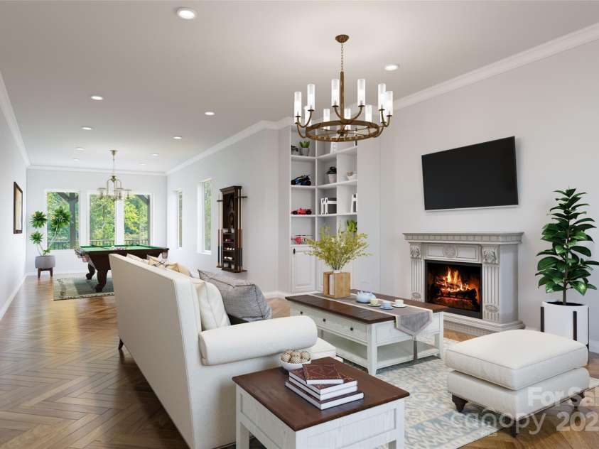 27 George Allen Ridge, Arden, NC 28704.  MLS# CAR4301850, YatesRealty ID 11818. Virtually finished and  staged basement level