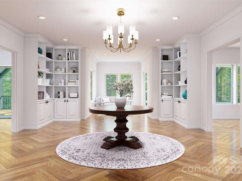 27 George Allen Ridge, Arden, NC 28704.  MLS# CAR4301850, YatesRealty ID 11818. Virtually finished and staged basement level