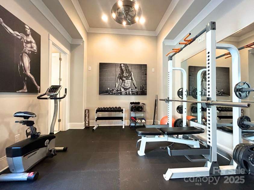 4067 Rivendell Road, Denver, NC 28037.  MLS# CAR4307726, YatesRealty ID 1182. Exercise Room 