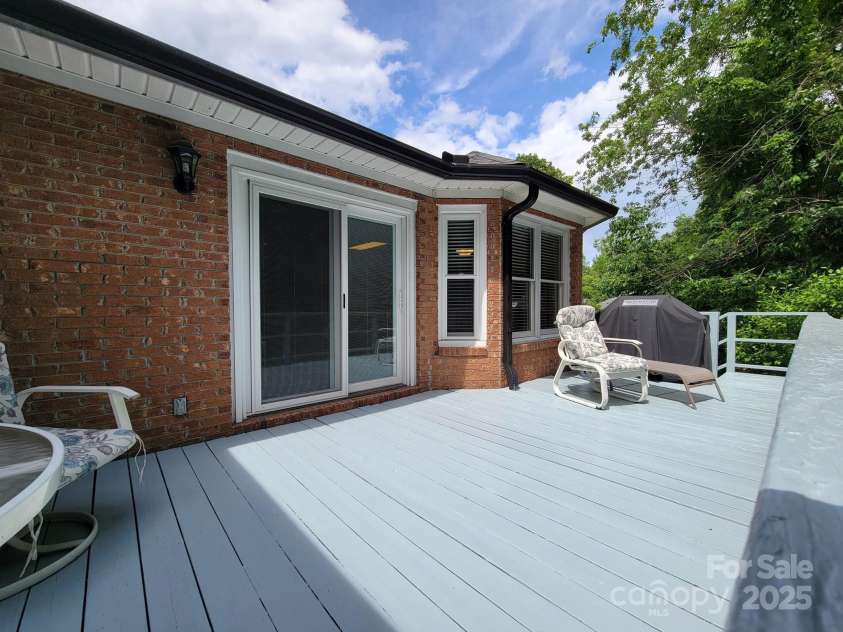 1132 Preakness Court, Concord, NC 28027.  MLS# CAR4254590, YatesRealty ID 11824. Back deck.