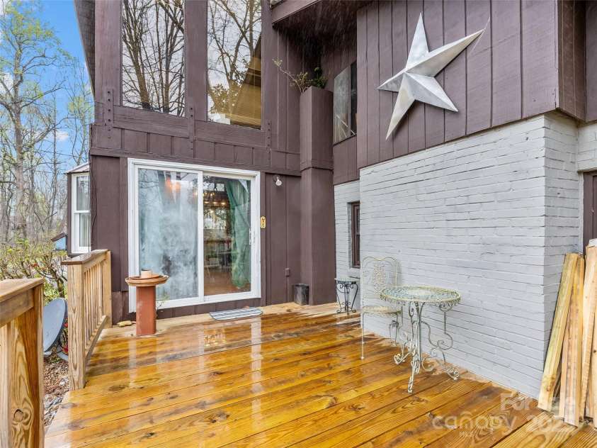 2162 Lytle Mountain Road, Marion, NC 28752.  MLS# CAR4248693, YatesRealty ID 11835. Deck off the dining room.