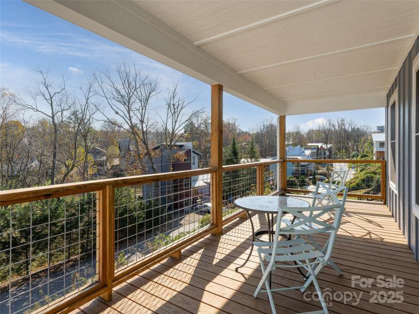 125 Waynesville Avenue, Asheville, NC 28806.  MLS# CAR4199618, YatesRealty ID 11838. Private covered deck off Primary Suite