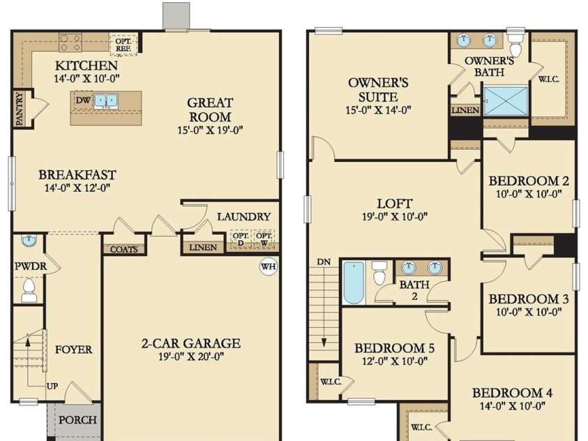 155 Astor Street, Troutman, NC 28166.  MLS# CAR4252687, YatesRealty ID 11842. Dickenson Floorplan