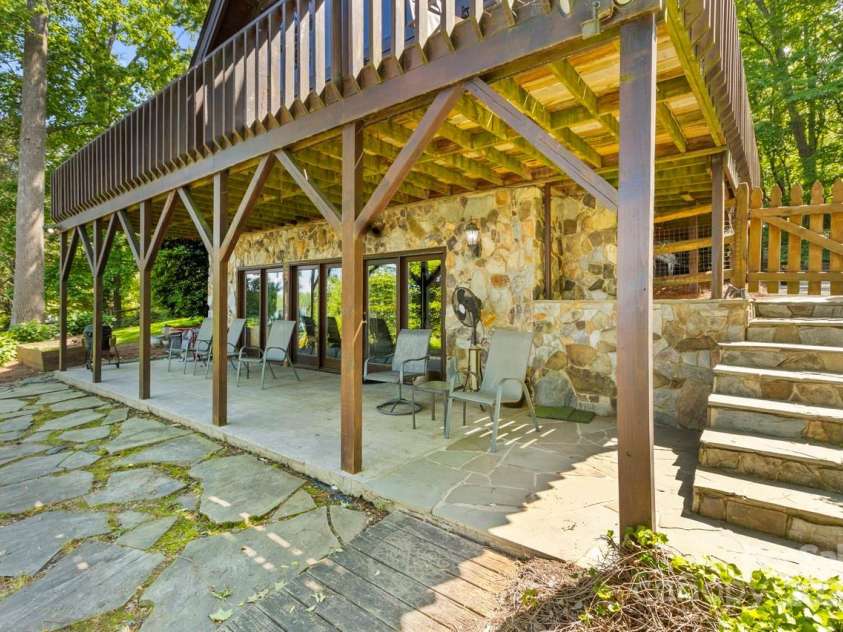 9289 Azalea Road, Sherrills Ford, NC 28673.  MLS# CAR4256638, YatesRealty ID 11847. Relaxing evenings are best spent on the rear patio