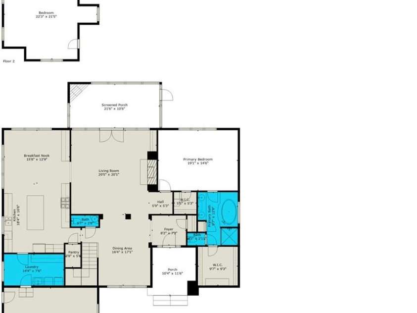7208 Ashton Gate Drive, Charlotte, NC 28270.  MLS# CAR4246085, YatesRealty ID 11858. Composite Floor Plan