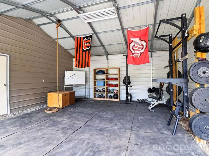 155 Amity Church Road, Iron Station, NC 28080.  MLS# CAR4367881, YatesRealty ID 11862. Storage - Gym Covered