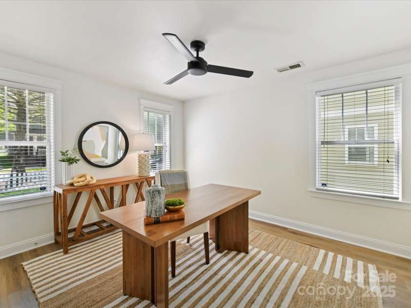 1904 Lela Avenue, Charlotte, NC 28208.  MLS# CAR4241700, YatesRealty ID 11864. Entry Level Bedroom used as an office view 1